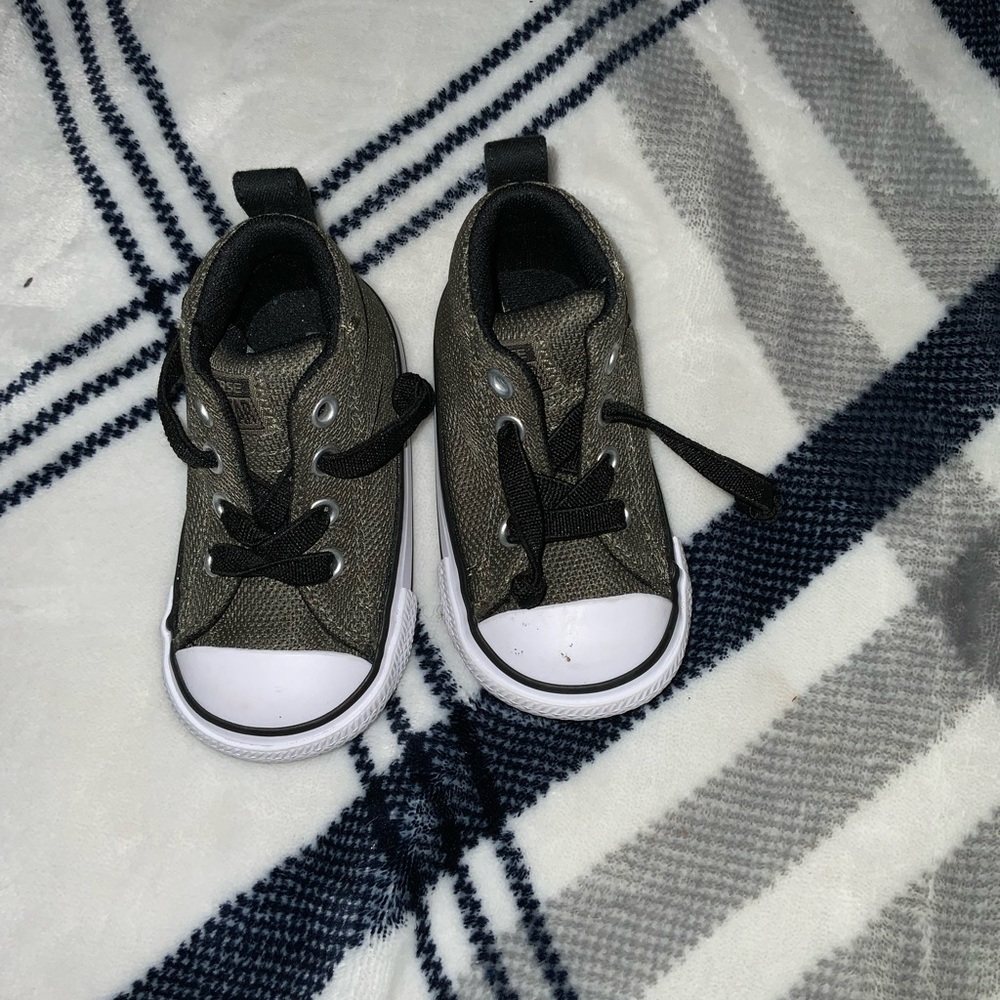 Converse Kids Sneakers - Olive and Black